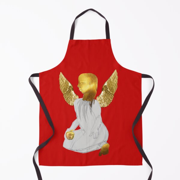 Item preview, The Inducement Angel with Gold Apple (Original Art Drawing by ACCI) designed and sold by VanyssaGraphics.