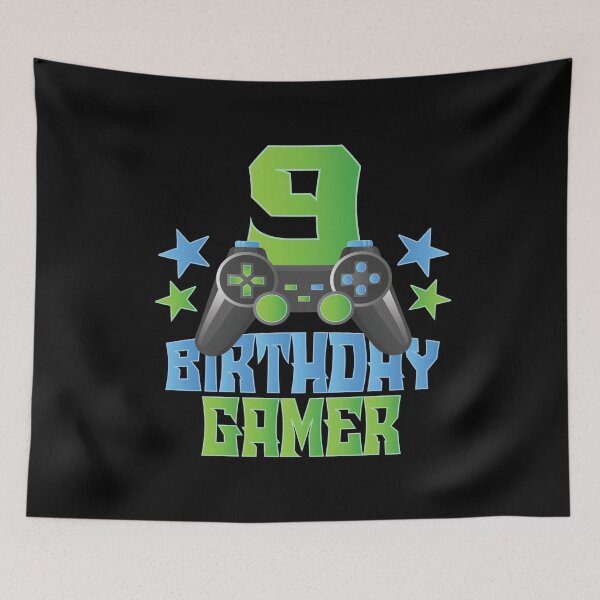 Item preview, 9th Birthday Gamer Boy 9 Years Old Video Game Lover Party design designed and sold by Grabitees.