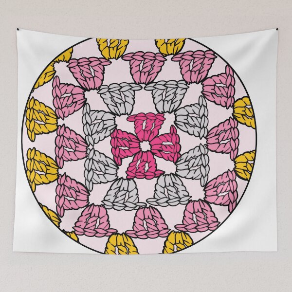 Item preview, Sticker Pink Granny Squares Crochet Yarn  designed and sold by lesfleursdumall.