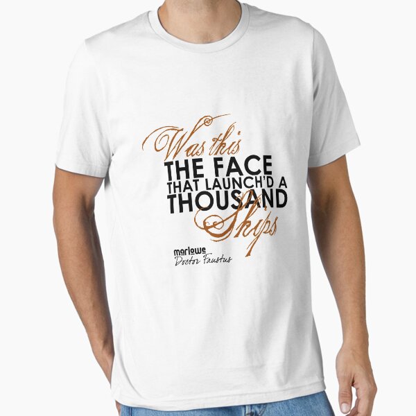 Item preview, Marlowe Face that Launched a Thousand Ships Quote designed and sold by Styled Vintage.