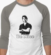Be Nice Men's Baseball ¾ T-Shirt