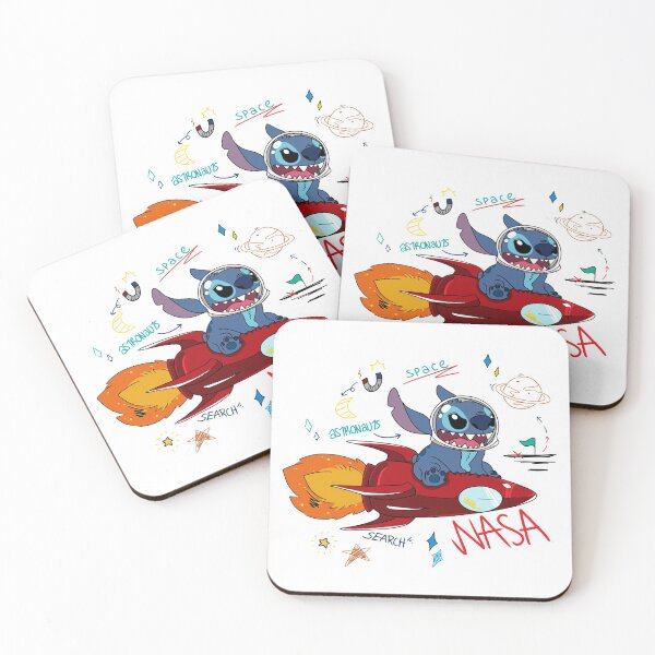 Item preview, NASA Stich on Rocket designed and sold by petcharatk.