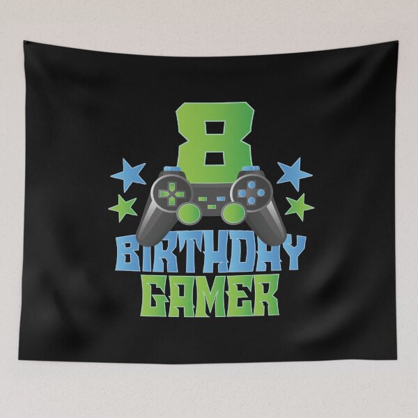 Item preview, 8th Birthday Gamer Boy 8 Years Old Video Game Lover Party product designed and sold by Grabitees.