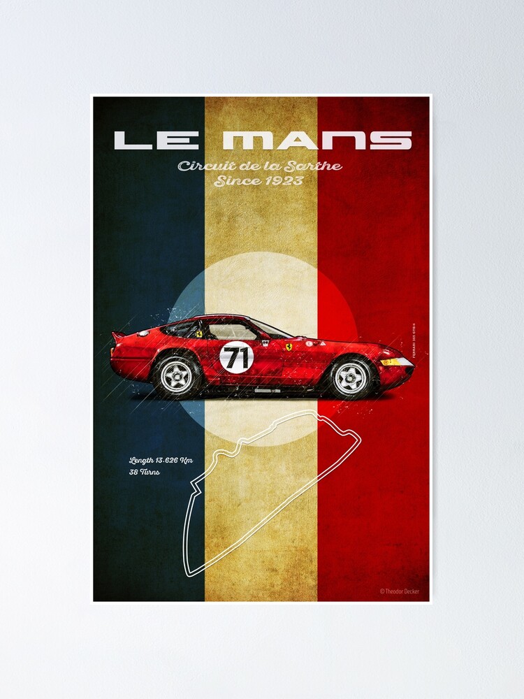 Poster, Quadro Ferrari - berlinetta su Europosters