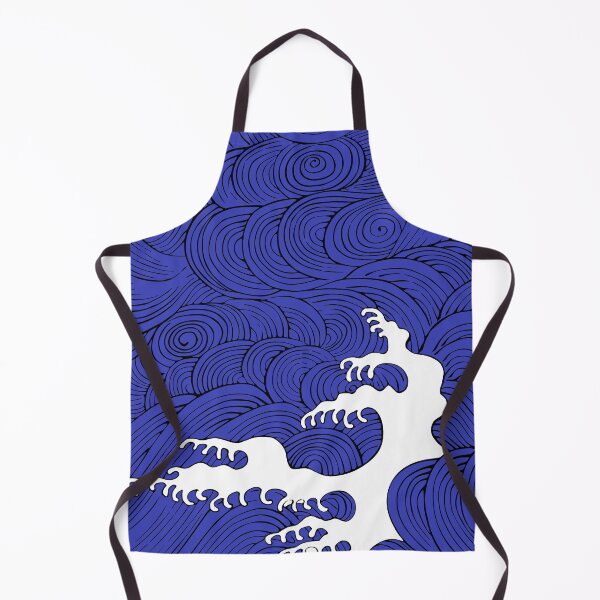 Item preview, Japanese waves - Hamonshu in blue designed and sold by MaesterAemon.