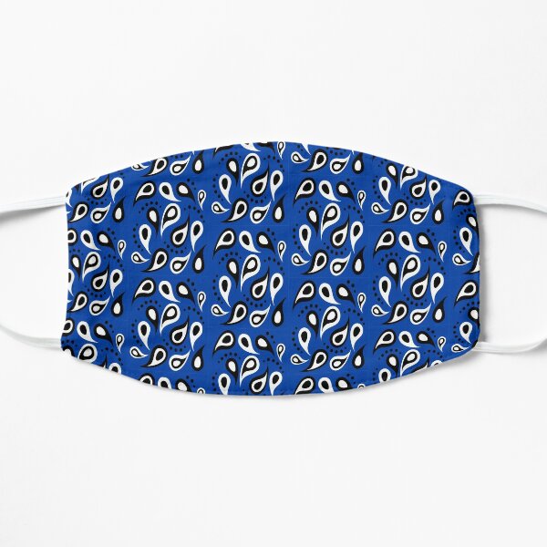  West side blue rag bandana 13 hip hop street wear (BACKSIDE)  Sweatshirt : Clothing, Shoes & Jewelry