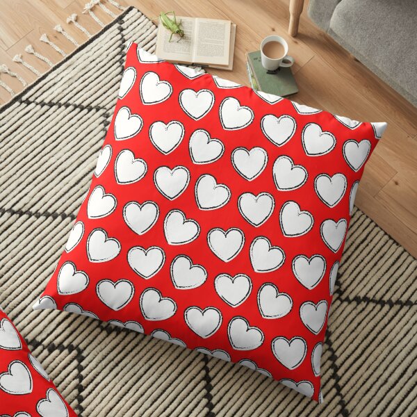Heart Shaped Patterns , Patterns for couples, Heart shaped pattern for couples Floor Pillow