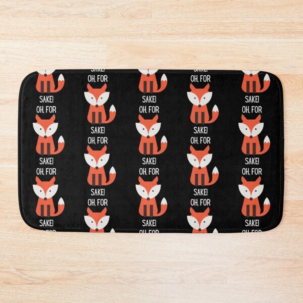 Item preview, Oh, for fox sake! Fox illustration, white text. designed and sold by JellyBeenzz.