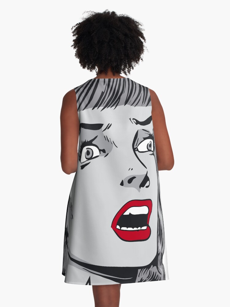 I'm Sorry Did I Roll My Eyes Out Loud Vintage Pop Art Girl | A-Line Dress