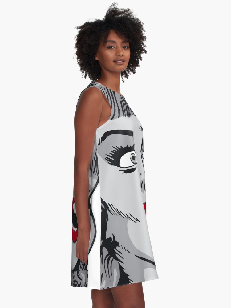 I'm Sorry Did I Roll My Eyes Out Loud Vintage Pop Art Girl | A-Line Dress