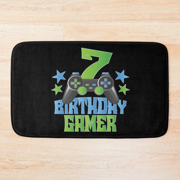 Item preview, 7th Birthday Gamer Boy 7 Years Old Video Game Lover Party print designed and sold by Grabitees.