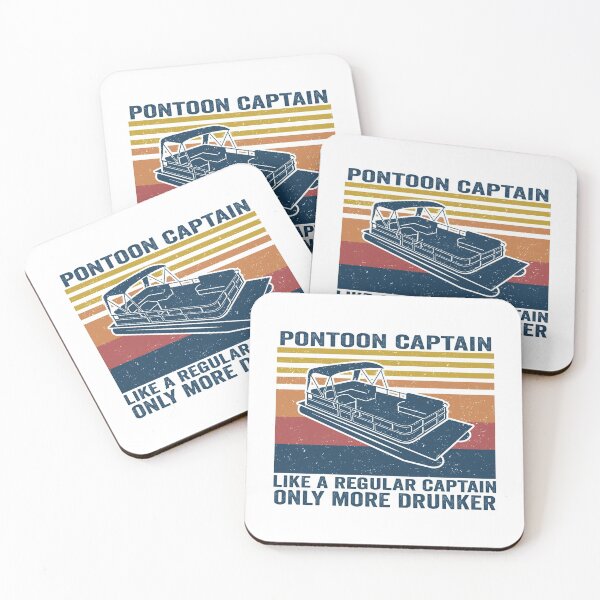 Item preview, Pontoon Captain Like a Regular Captain Only More Drunker Funny Boating Boat Lover Sailing  designed and sold by honeyandcotton.