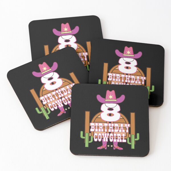 Item preview, 8th Birthday Cowgirl 8 Years Old Girl Rodeo Lover Party print designed and sold by Grabitees.