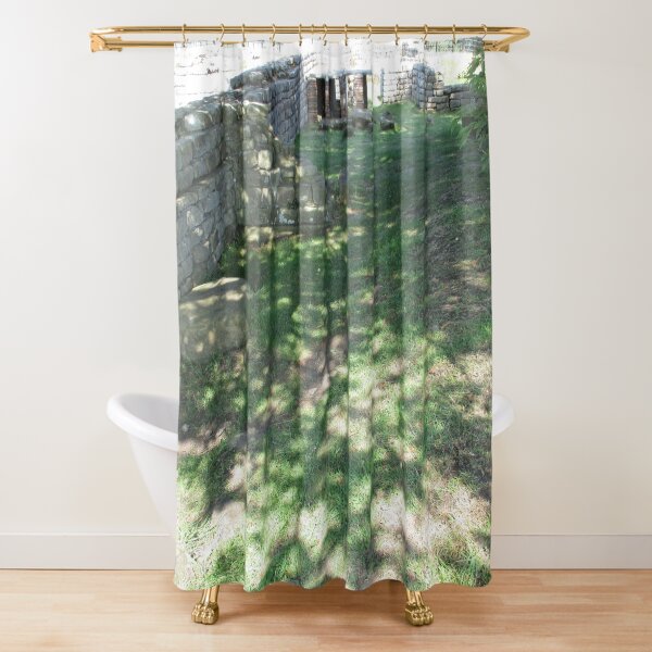 M.I. #116 |☼| Speckle Shadows (Hadrian's Wall) Shower Curtain