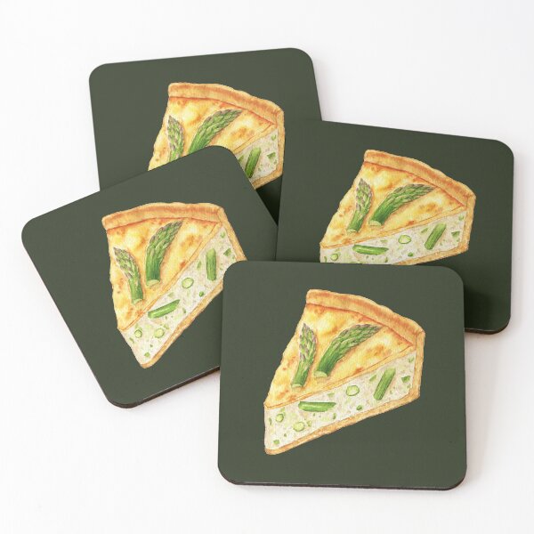 Artikelvorschau, Scheibe Spargel-Quiche-Torte entworfen und verkauft von Alicia Chee.
