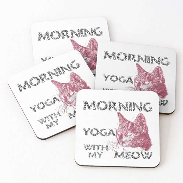 Item preview, Morning Yoga With My Meow designed and sold by TeesFashion.