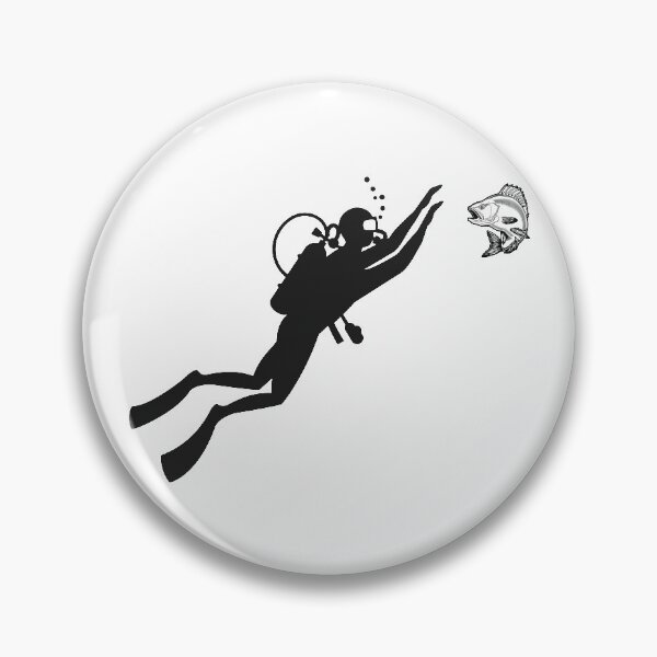 Item preview, Diving man talking with fish designed and sold by shaakir.