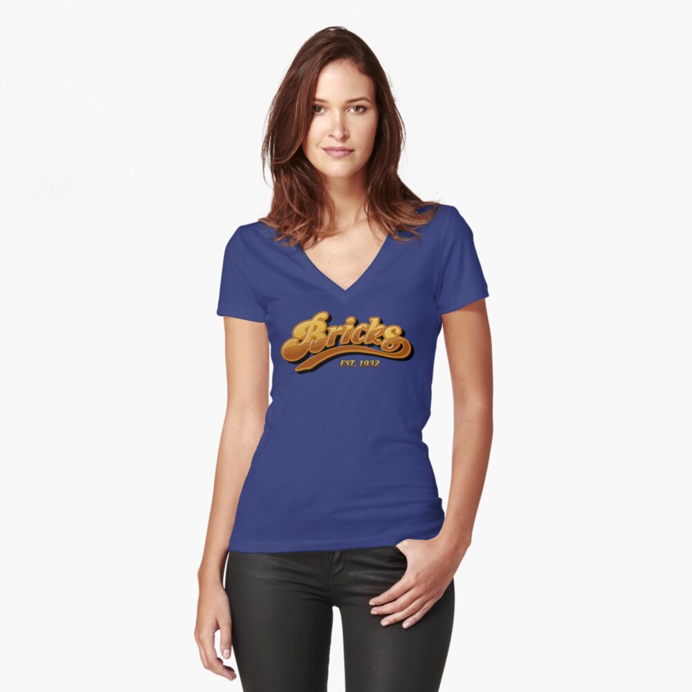 Item preview, Fitted V-Neck T-Shirt designed and sold by futuristicvlad.