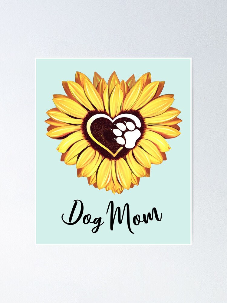 Mother's Day Gift Sunflower Dog Mom Shirt, Mothers Day Dog Mom Gifts