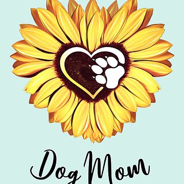 Personalized Dog Mom Sunflower Tote Bag You Are My My Sunshine Paw Pri