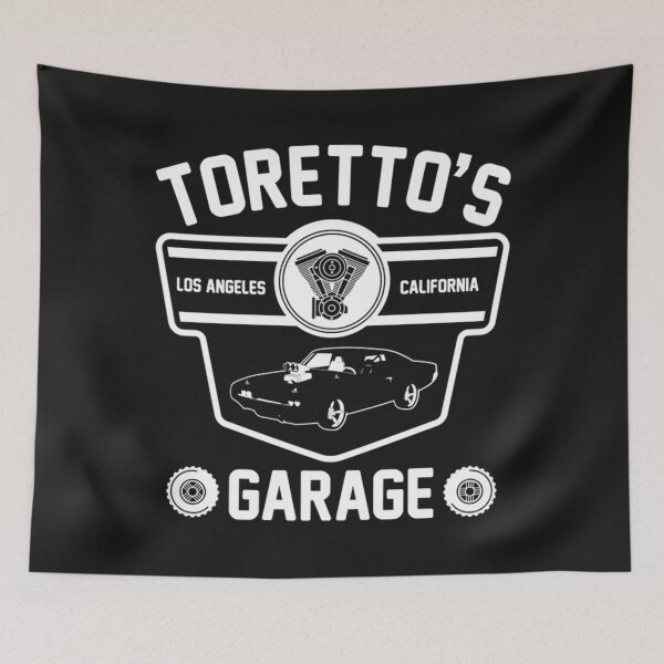 Aperçu de l'œuvre Fast And Furious T-ShirtToretto's Garage créée et vendue par BillMark.