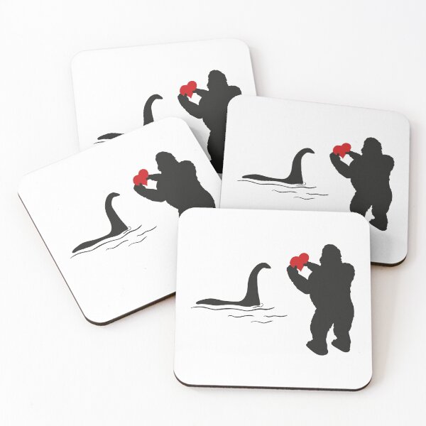 Item preview, Bigfoot and Nessie Love Encounter designed and sold by peaktee.