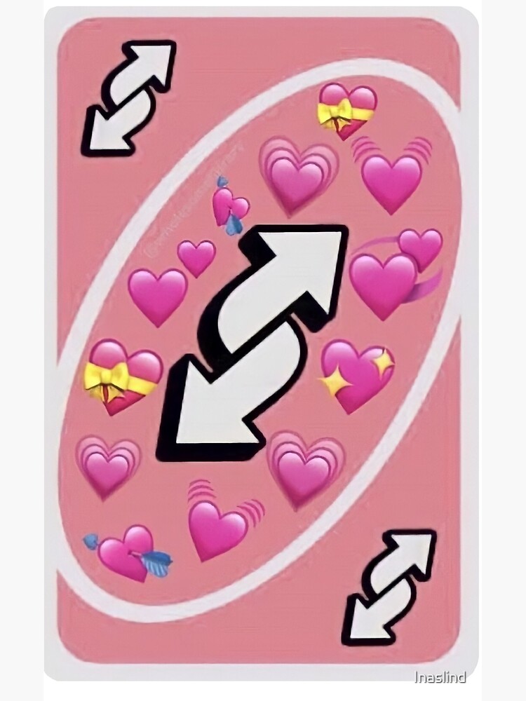 Uno Reverse Meme (Pink) | Greeting Card