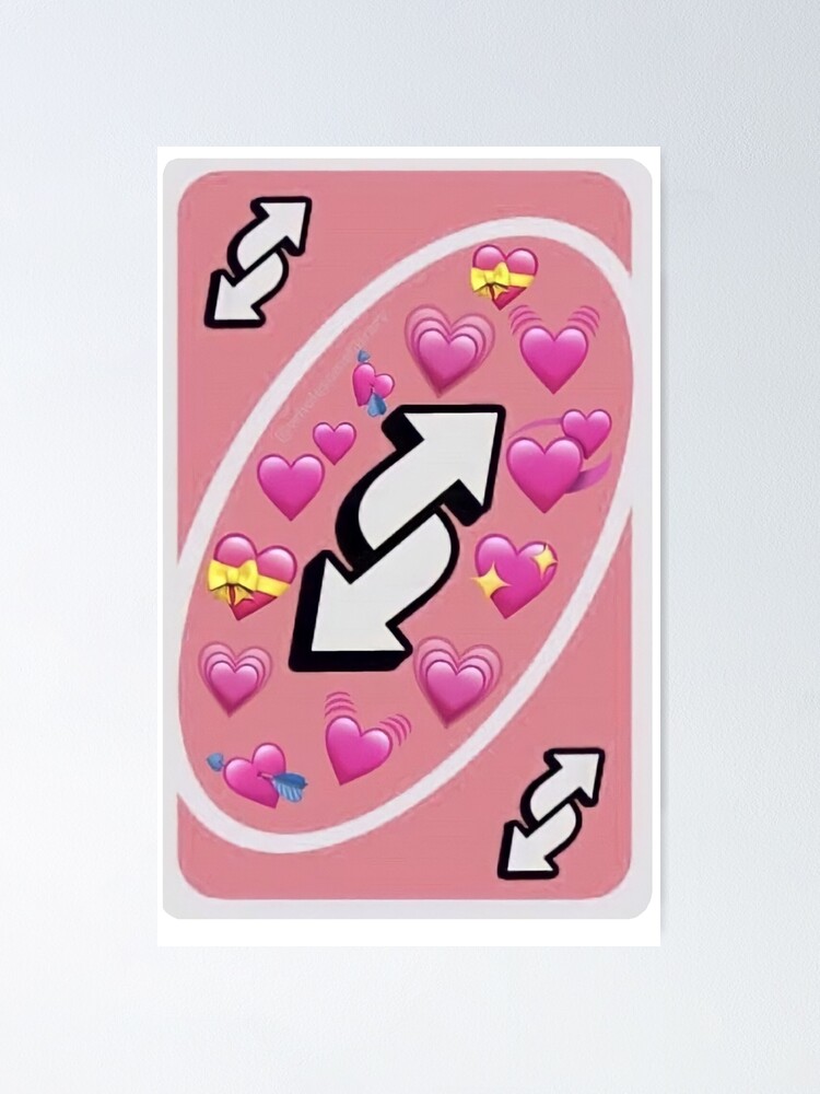 Uno Reverse Meme (Pink) | Poster