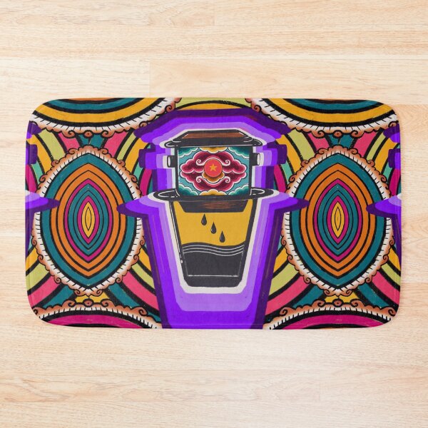 Item preview, Vietnamese coffee filter with colorful trippy background designed and sold by HoanPhan.