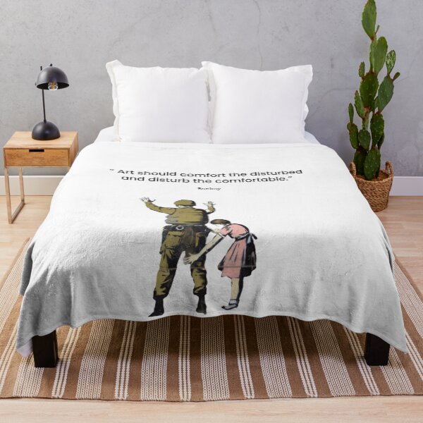 Item preview, Quote - Banksy “ Art should comfort the disturbed and disturb the comfortable.” designed and sold by TinyAF.