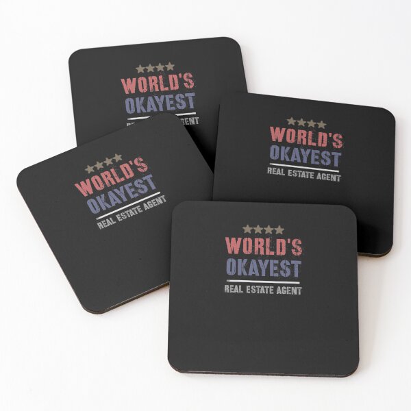 Item preview, WORLDS OKAYEST REAL ESTATE AGENT designed and sold by 30-Merch.