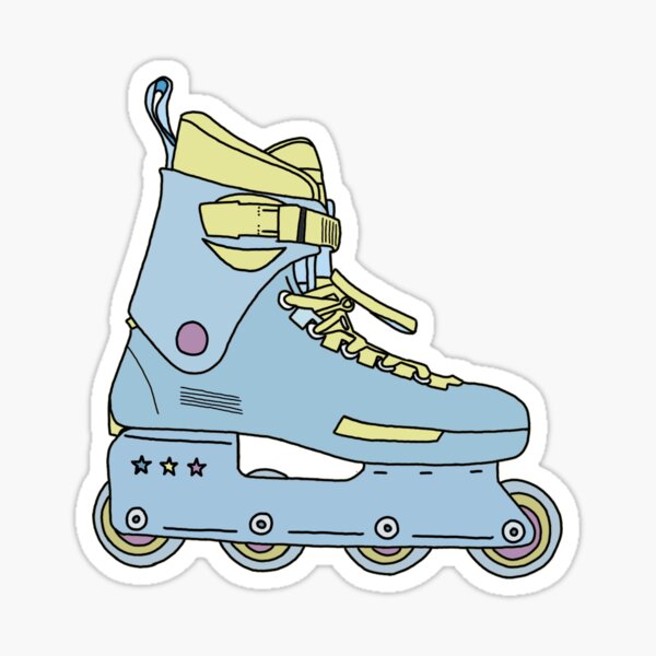 Aufkleber Verbotsschild Inline-Skates verboten 10 cm Sticker 