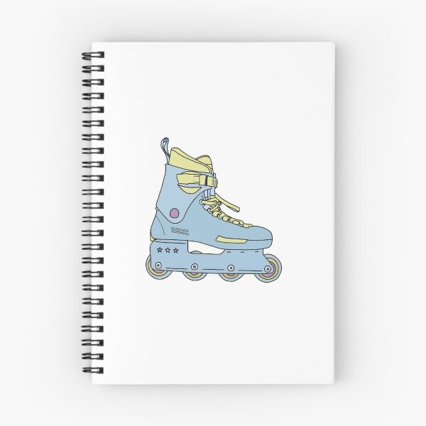 Item preview, Blue and yellow inline skate illustration designed and sold by emilyvannooij.
