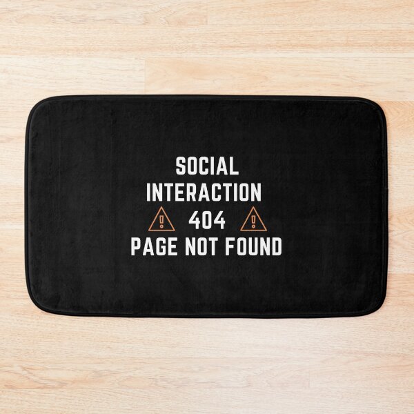 Item preview, Social Interaction Not Supported - Funny Social Anxiety designed and sold by nestoras28.