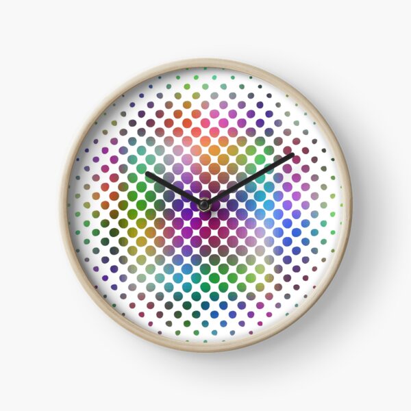 Radial Dot Gradient Clock