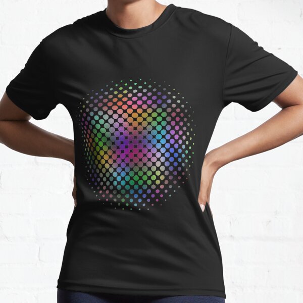 Radial Dot Gradient Active T-Shirt