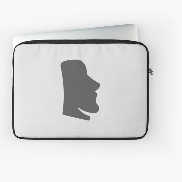 Moai Emoji Laptop Sleeves for Sale