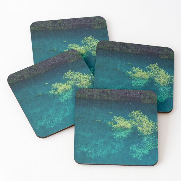 Item preview, Mysterious Green Lake in Forest designed and sold by recs-official.