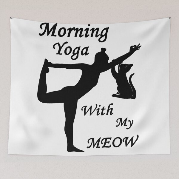 Item preview, Morning Yoga With My Meow - Funny Cat  designed and sold by TeesFashion.
