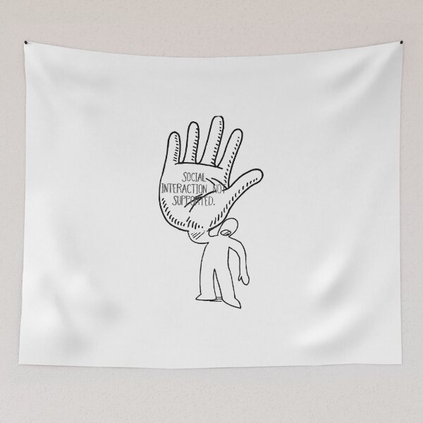 Item preview, Social Interaction Not Supported designed and sold by Artcapturingart.