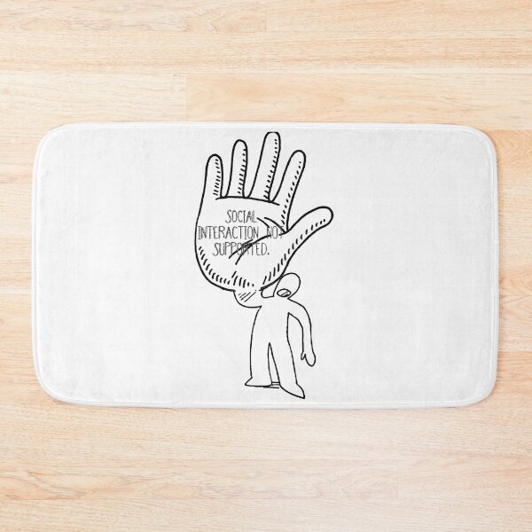 Item preview, Social Interaction Not Supported designed and sold by Artcapturingart.