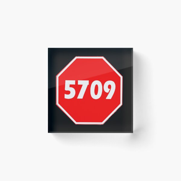 Item preview, STOP SIGN IN NUMBERS 5709 designed and sold by onemoormove.