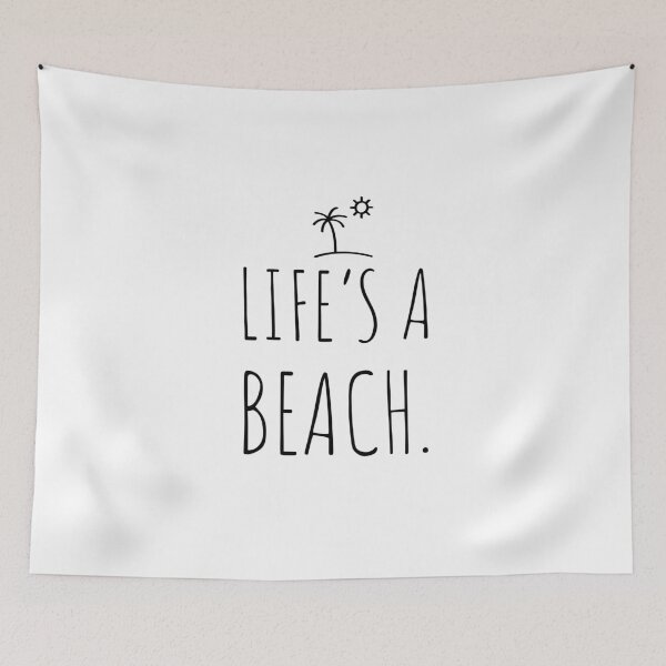 Item preview, life is a beach,beach,life's a beach - cool - minimalist - MINIMAL  designed and sold by Tropical Blood.