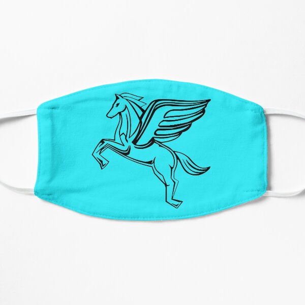 Chasing Pegasus Image (Black Outline) Flat Mask