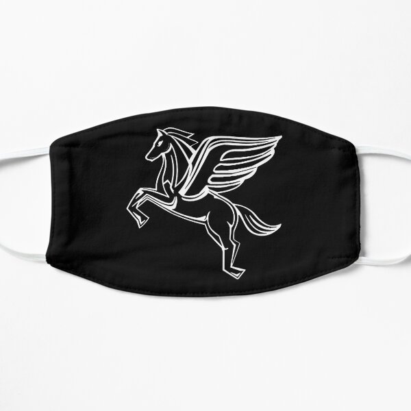 Chasing Pegasus Image (White Outline) Flat Mask