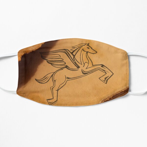 Chasing Pegasus Logo on Parchment Flat Mask