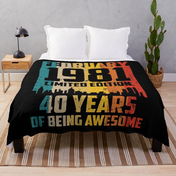 Item preview, 40th Birthday 40 Years Born In 1981 February designed and sold by Renergie.