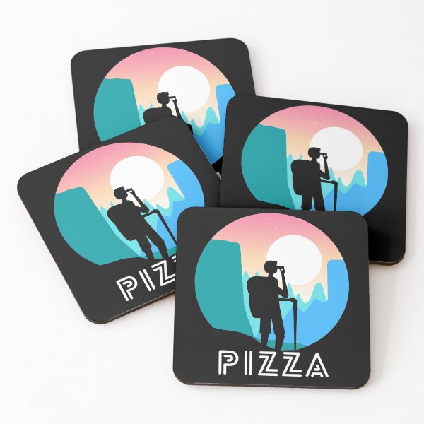 Item preview, Hiking And Pizza gift for trekking lovers designed and sold by Ajith arts.