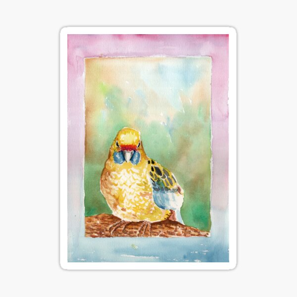 Yellow Rosella Sticker