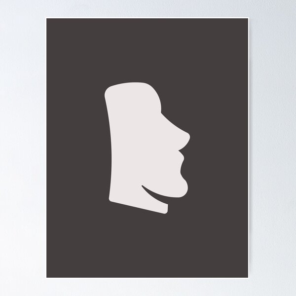 Easter Island Emoji Wall Art for Sale